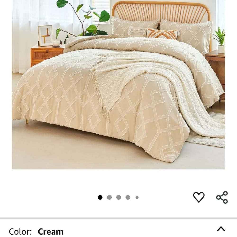 Elegant Cream Bedding Set